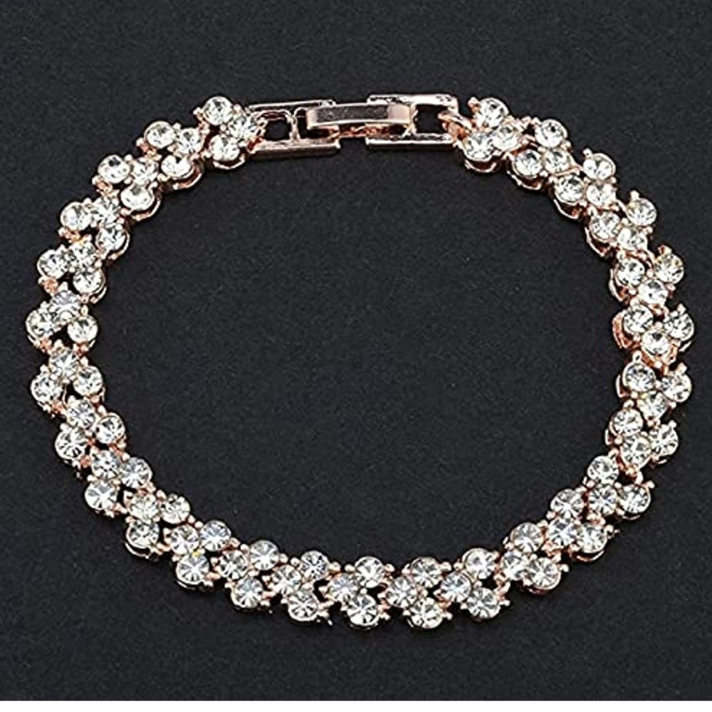 Beautiful Rhinestone Chain Bracelets - Picture 6 of 11